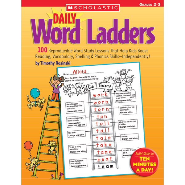 Scholastic Teaching Resources Daily Word Ladders Workbook, Grades 2-3 9780439513838 - main
